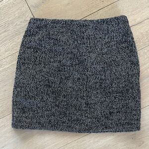 H&M Black and White Mini Skirt